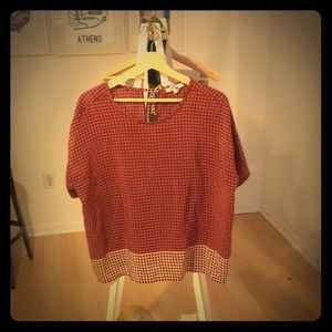 100% silk Madewell tee